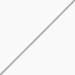 Chaîne Clementine Argent Blanc