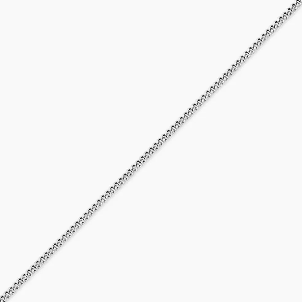 Chaîne Clementine Argent Blanc