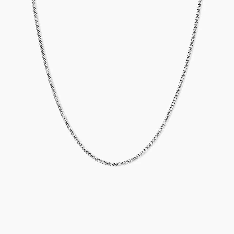 Chaîne Clementine Argent Blanc