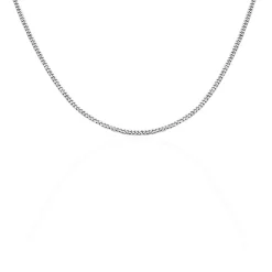 Chaîne Clementine Argent Blanc