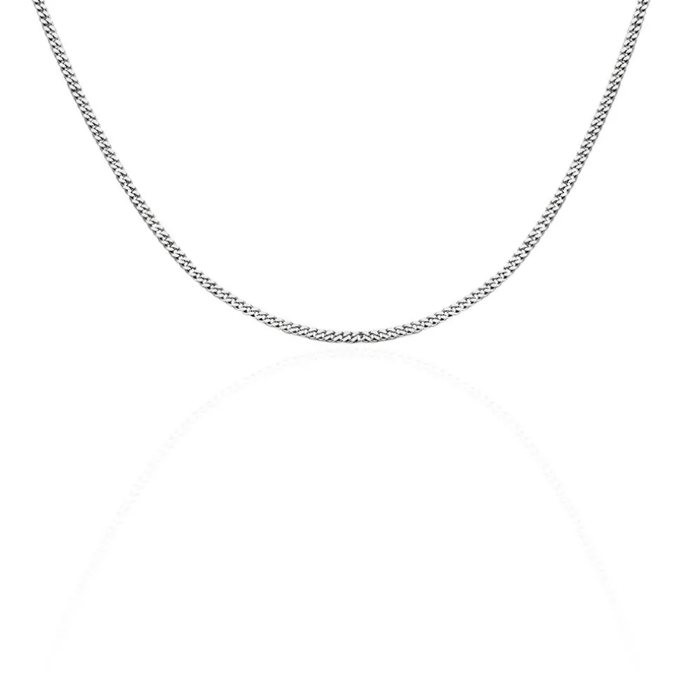 Chaîne Clementine Argent Blanc