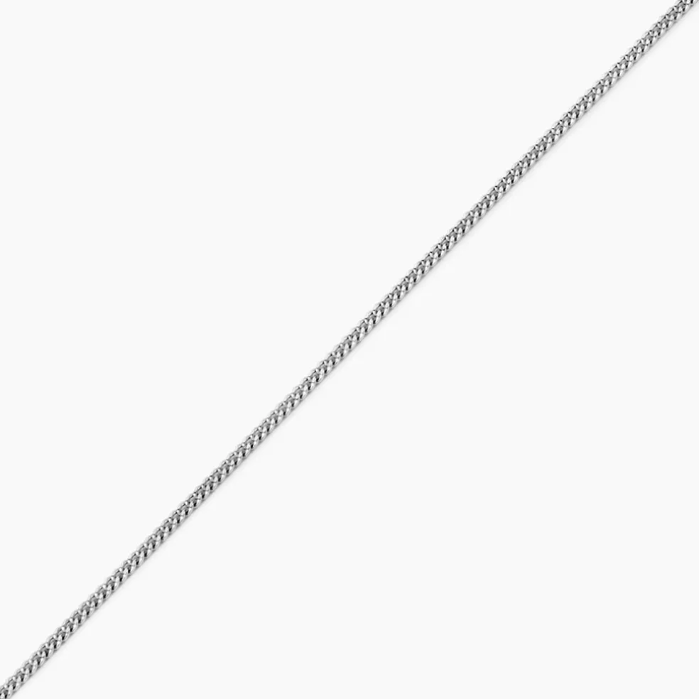 Chaîne Clementine Argent Blanc