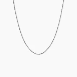 Chaîne Clementine Argent Blanc