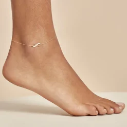 Chaîne De Cheville Esparcette Or Jaune