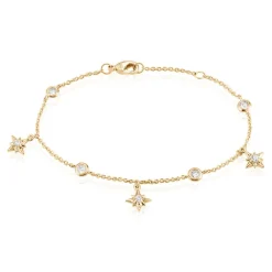 Chaîne De Cheville Lenka Plaqué Or Jaune Oxyde De Zirconium