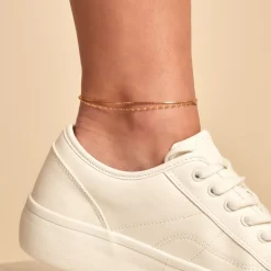 Chaîne De Cheville Lodi Plaqué Or Jaune