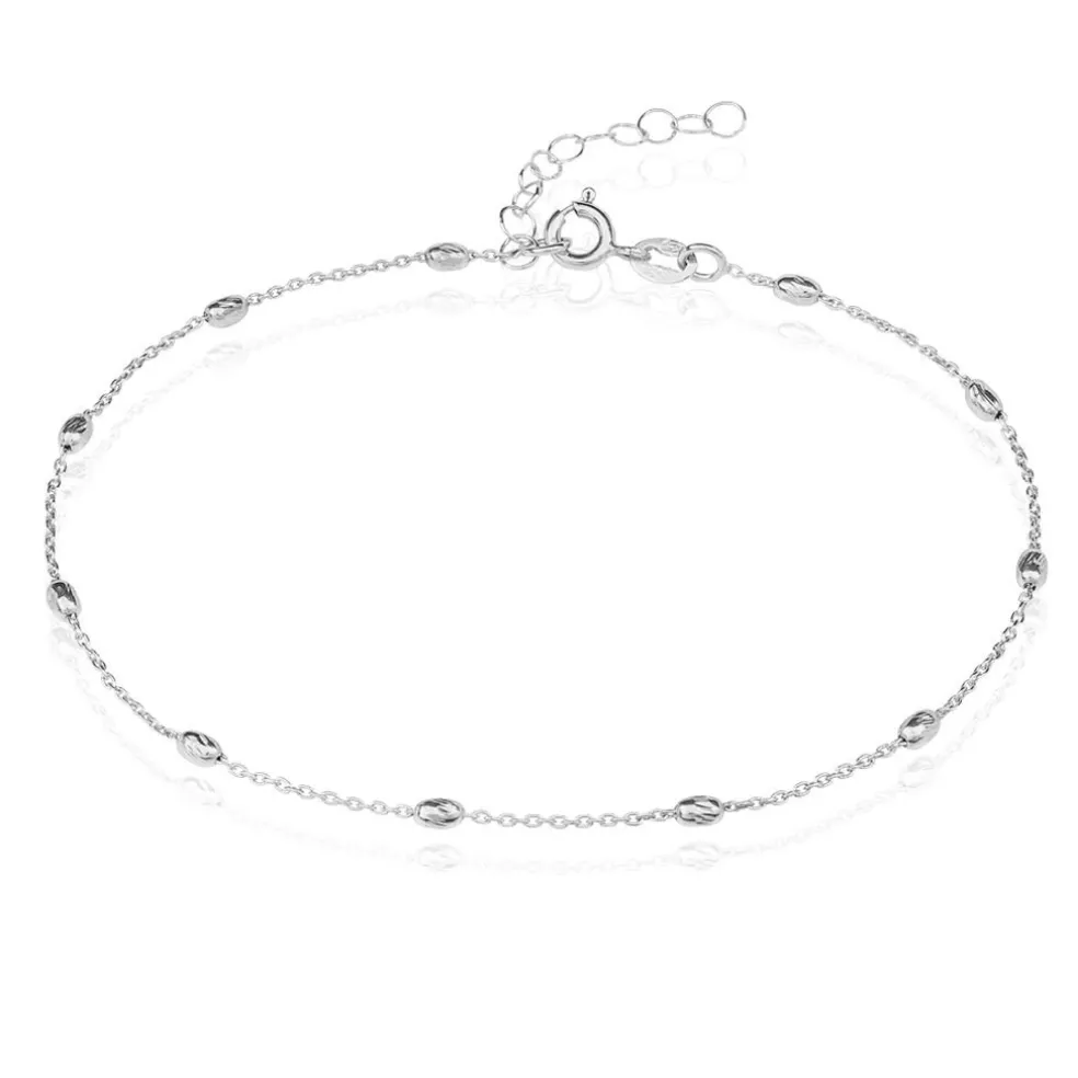 Chaîne De Cheville Millia Argent Blanc