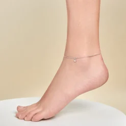 Chaîne De Cheville Padmee Argent Blanc