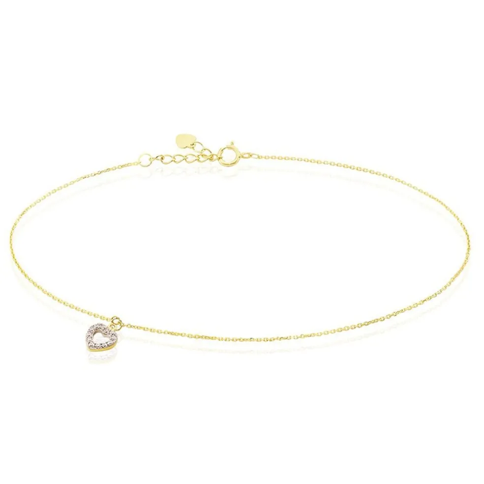 Chaîne De Cheville Samanta Or Jaune Oxyde De Zirconium