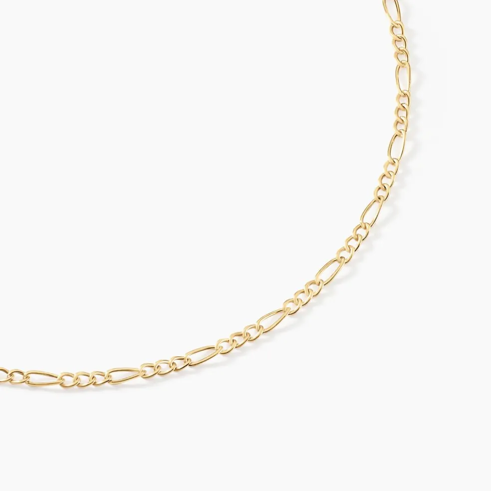 Chaîne Esma Maille Alternee 1/3 Or Jaune