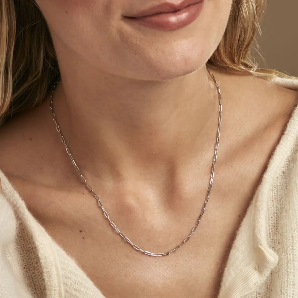 Chaîne Havana Argent Blanc