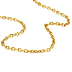 Chaîne Igoa Maille Forçat Diamantee Or Jaune