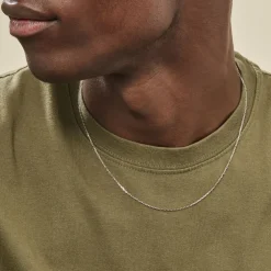 Chaîne Igoa Maille Forçat Diamantee Or Blanc