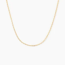 Chaîne Igoa Maille Forçat Diamantee Or Jaune