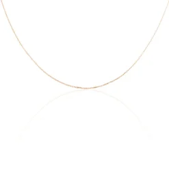 Chaîne Igoa Maille Forçat Diamantee Or Rose