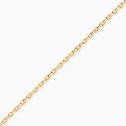 Chaîne Igoa Maille Forçat Diamantee Or Jaune