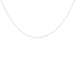 Chaîne Igoa Maille Forçat Diamantee Or Blanc