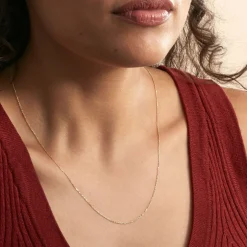 Chaîne Igoa Maille Forçat Diamantee Or Jaune