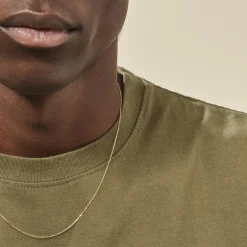 Chaîne Igoa Maille Forçat Diamantee Or Jaune