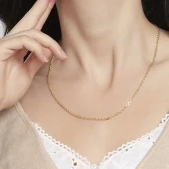 Chaîne Igoa Maille Forçat Diamantee Or Jaune