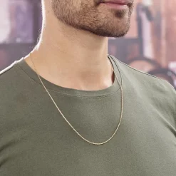 Chaîne Igoa Maille Forçat Diamantee Or Jaune