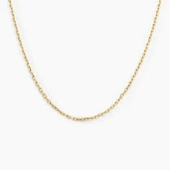 Chaîne Igoa Maille Forçat Diamantee Or Jaune