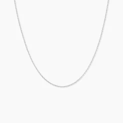 Chaîne Igoa Maille Forçat Diamantee Or Blanc