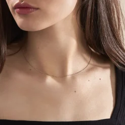 Chaîne Igoa Maille Forçat Diamantee Or Blanc