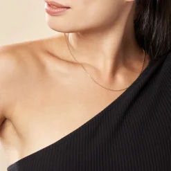 Chaîne Igoa Maille Forçat Diamantee Or Jaune