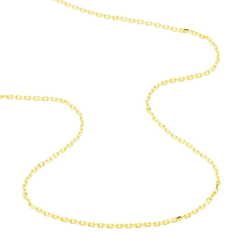 Chaîne Igoa Maille Forçat Diamantee Or Jaune