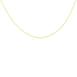 Chaîne Igoa Maille Forçat Diamantee Or Jaune