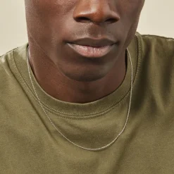 Chaîne Ilan Maille Forçat Ronde Or Blanc