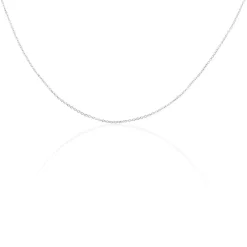 Chaîne Ilan Maille Forçat Ronde Or Blanc