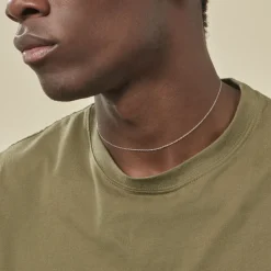 Chaîne Ilan Maille Forçat Ronde Or Blanc