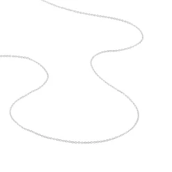 Chaîne Ilan Maille Forçat Ronde Or Blanc