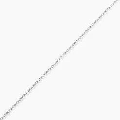 Chaîne Ilan Maille Forçat Ronde Or Blanc