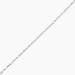 Chaîne Ilda Maille Forçat Limee Or Blanc