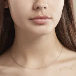 Chaîne Ilda Maille Forçat Limee Or Blanc