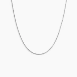 Chaîne Imad Maille Gourmette Or Blanc