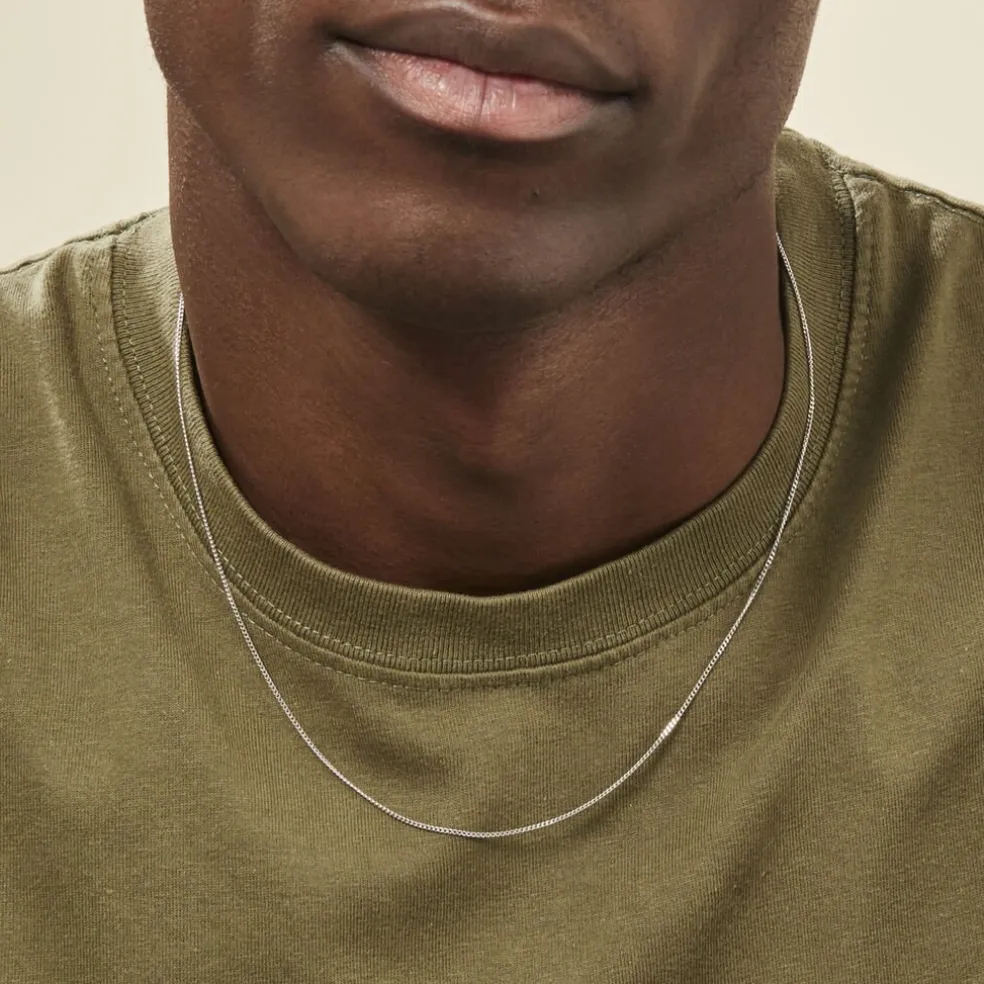 Chaîne Imad Maille Gourmette Or Blanc