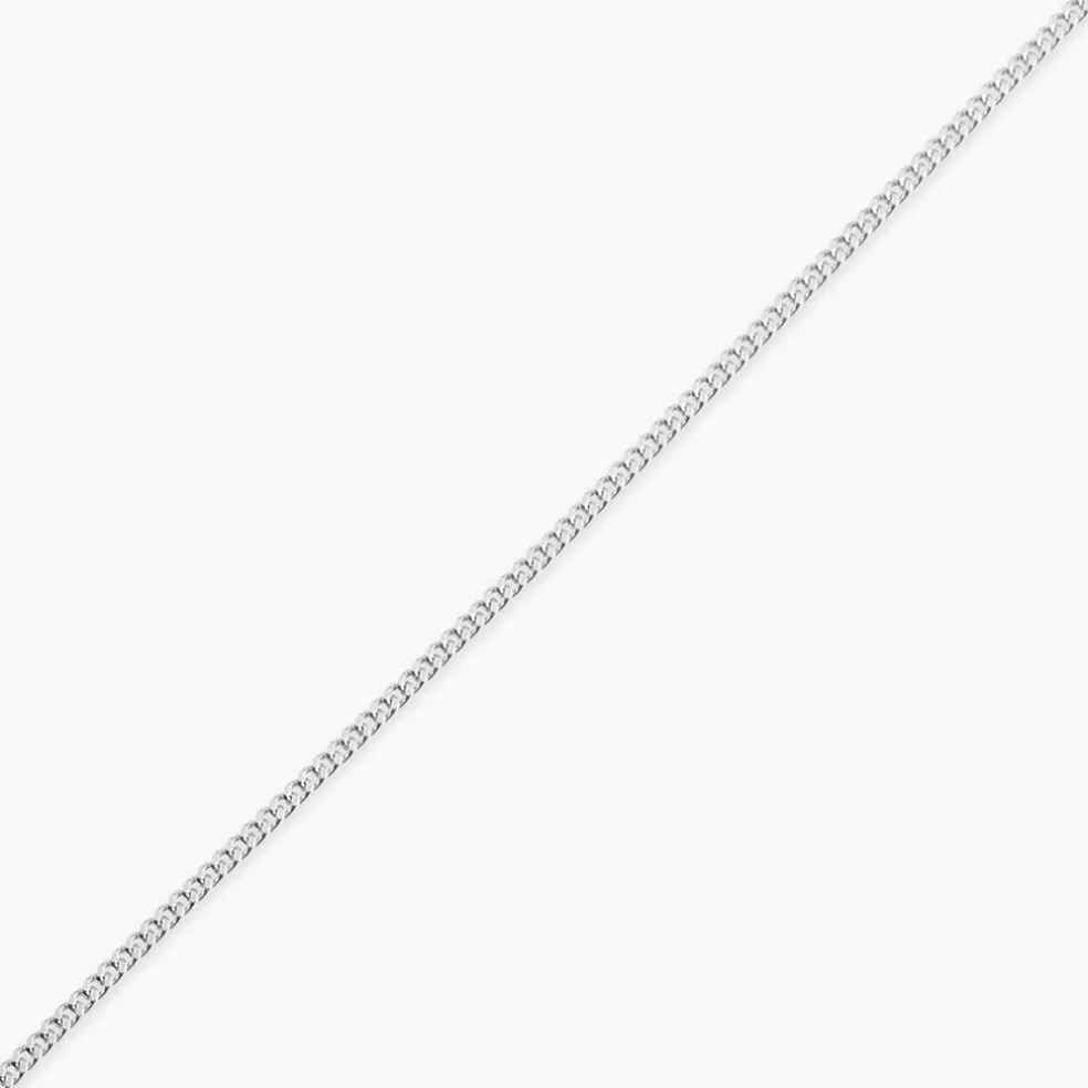 Chaîne Imad Maille Gourmette Or Blanc