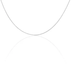 Chaîne Imad Maille Gourmette Or Blanc