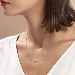 Chaîne Imad Maille Gourmette Or Blanc