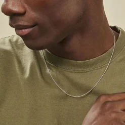 Chaîne Imad Maille Gourmette Or Blanc