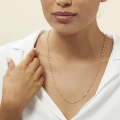 Chaîne Imanie Maille Singapour Or Jaune