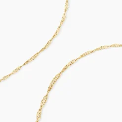 Chaîne Imanie Maille Singapour Or Jaune