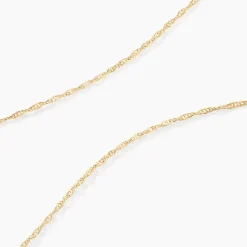 Chaîne Imanie Maille Singapour Or Jaune