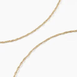 Chaîne Imanie Maille Singapour Or Jaune