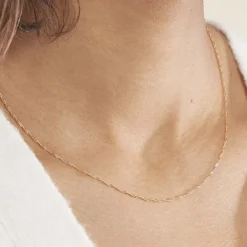 Chaîne Imanie Maille Singapour Or Jaune