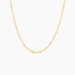 Chaîne Imanie Maille Singapour Or Jaune